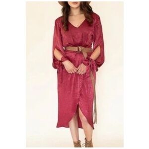 Joyfolie | Wrap Silhouette Marcella Midi Dress Carnet | M